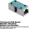DKURVE Strong Shielded 8p8c RJ45 Coupler, Ethernet Cable Adsl Extension Jointer Adapter Connector, Inline LAN Female to Female Extender Plug