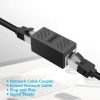 DKURVE Strong Shielded 8p8c RJ45 Coupler, Ethernet Cable Adsl Extension Jointer Adapter Connector, Inline LAN Female to Female Extender Plug