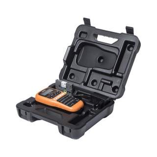 Brother PT-E110VP Handheld Electrician Label Printer, for Electricians & Network Installations, Up to 12mm Label, LCD Display, 20mm / sec Print Speed, ENG, ARB & Farsi QWERTY K/B | PTE110VP