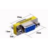 DB9 9 Pin Connector DB9 Male to Female Cable Gender Changer Coupler Adapter