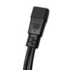 C14 to C5+C13 Y Splitter Power Plug Cord,Single C14 Male to C13+C5 Female Splitter Adapter Cable Cord dkurve