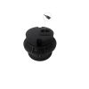 Desk Power Grommet with USB, Fits 2 inch Grommet Hole, Recessed Power Strip Socket, Plug in 2 Outlet 6.5 ft Extension Cord