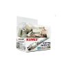 Cat7 Cat6A RJ45 Pass Through Connectors Shielded 30-Pack, 3-Prong 50μ Gold Plated Modular Plug Ethernet Ends with Strain Relief Boots DIVINE PLUS TRADING