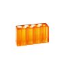 Cat7 Cat6A RJ45 Pass Through Connectors Shielded 30-Pack, 3-Prong 50μ Gold Plated Modular Plug Ethernet Ends with Strain Relief Boots