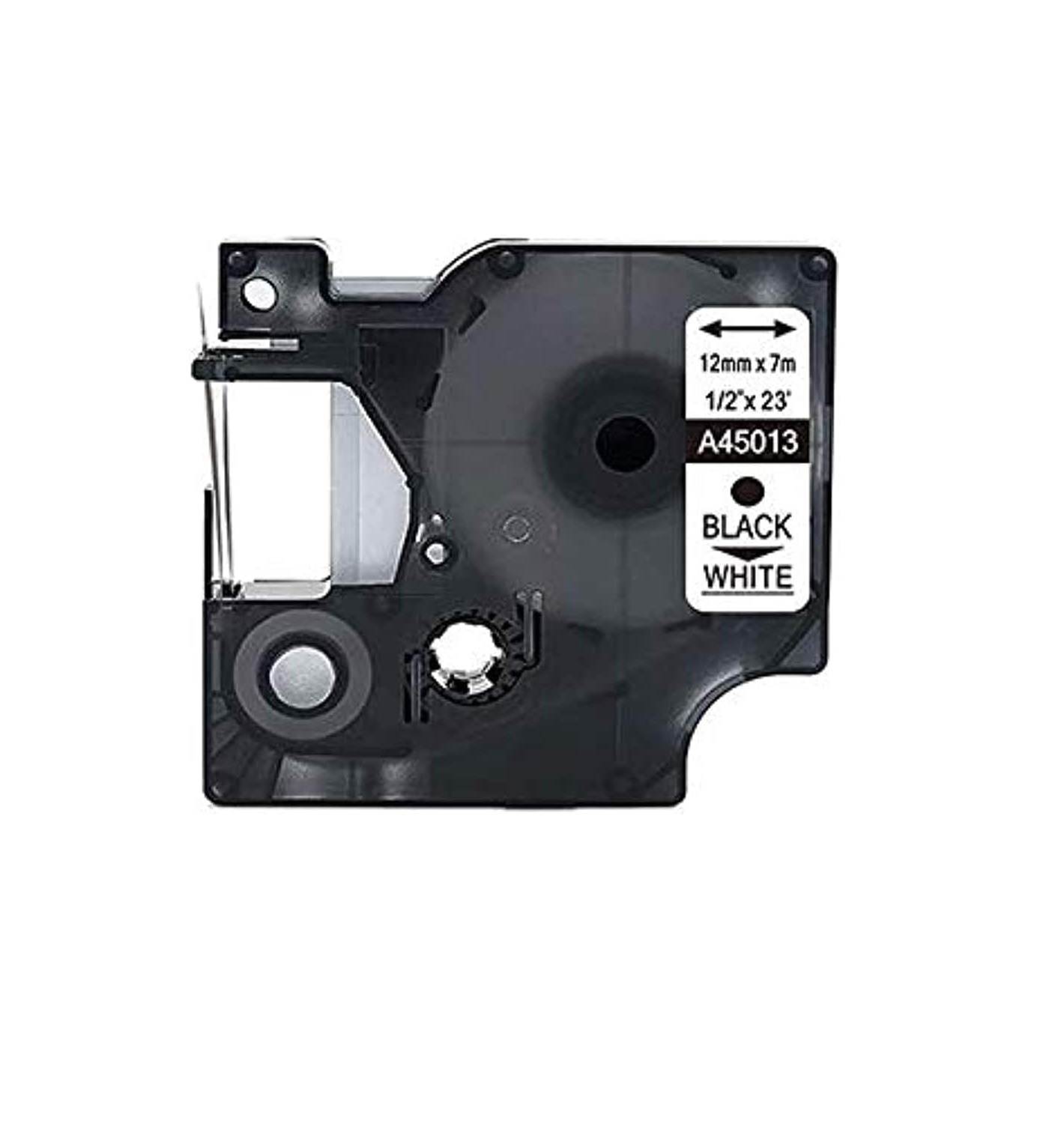 45013 S0720530 Label Tape Black on White Compatible for DYMO D1 45013 Compatible with DYMO D1 160 280 260P 420D 210P ‎Label Printer Tape