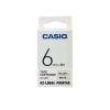 Casio 6mm Black on White Labeling Tape XR-6WE1 for Casio KL-820 label printer