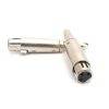 Dkurve® 3 Pin XLR Female to 6.35mm Female Jack Socket Stereo Audio Microphone Mic Adapter Converter Connector,XLR to 6.35mm Adapter for Female XLR to Quarter inch Female TRS/TS Converter.