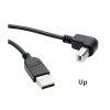 High Speed USB 2.0 Printer Cable Type A Male to Type B Male Right Angle 90 Degree 1.5m 5ft