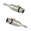 k 6.35mm 1/4 Inch TRS to XLR Adapter - Male to Female
