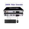 HDMI Over Fiber Converter with USB KVM and Loop Out, 1080p Fiber HDMI Extenders A Set, SC Port Singmode Single Fiber up to 20km DIVINE PLUS TRADING LLC DKURVE