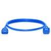 DKURVE® C13 to C14 BLUE Computer to PDU Power Extension Cord 14AWG 250V/15A, Power Extension Cable 2M IEC C14 to IEC C13 PDU Power Cord