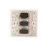 HDMI Multimedia Modular Wall Socket Face Plate (Dual HDMI) / Professional-Grade In-Wall Cable Management