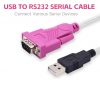 USB To RS232 DB9 Serial Cable; 9-Pin Shielding; High Speed Data Transmission; Dual Chip; Computer Printer Scanner DKURVE DIVINE PLUS TRADING LLC