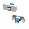 Fiber Optic Keystone Modules Wall Mount Faceplate (LC, SC) - White, 86x86mm, Plastic Socket Plug Port / Wall Plate Cover Holder for Cabling System Service Integrated Wiring