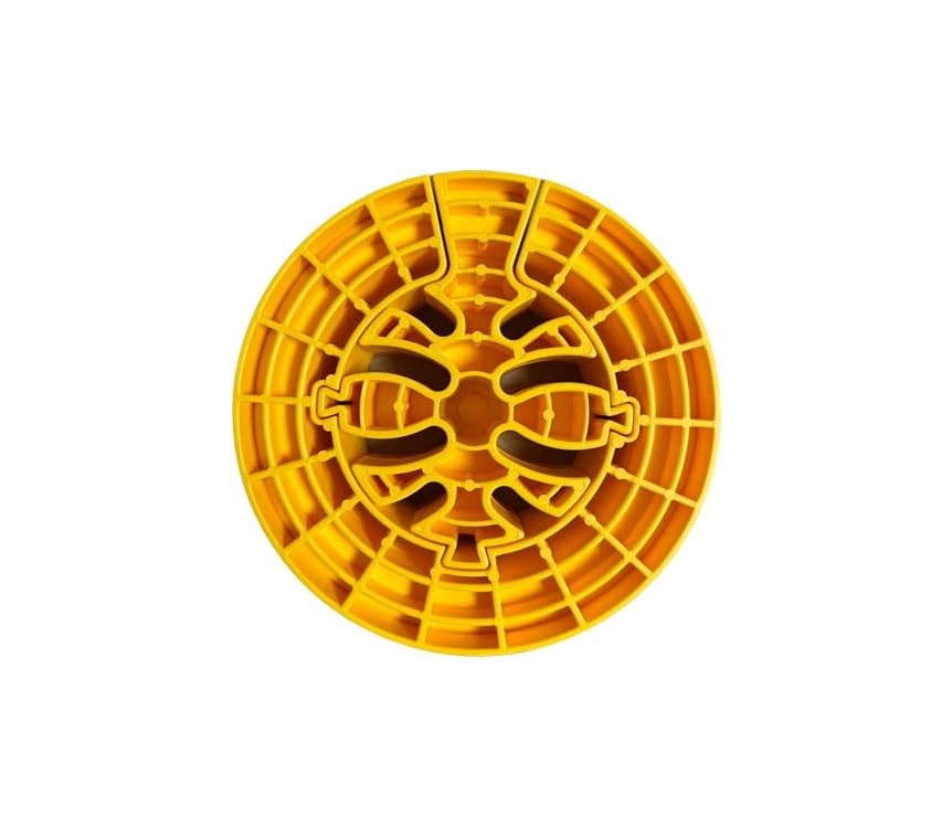 DKURVE Cable Organizer Tool: Cable Comb / Wire Dresser / Bundler / Ethernet Organizer (Yellow, Plastic, Up To 24 Cables)