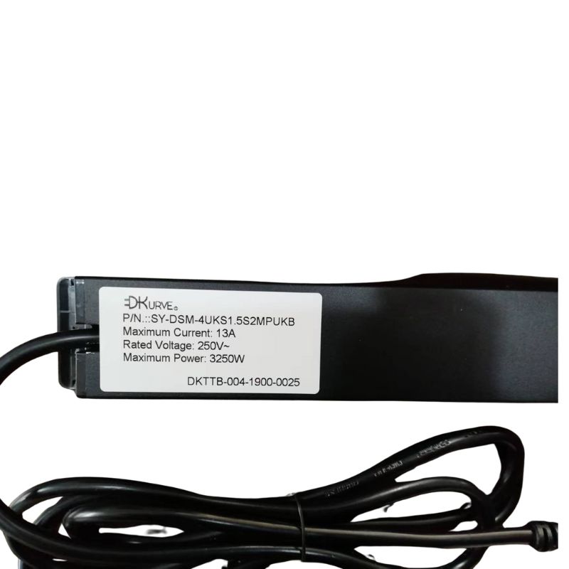 Desktop Box Conference Table 4 UK Power Sockets (13 AMP, 250V) - Convenient Power Solution for Meetings (1.8M Cable, 3250W Max)2 DIVINE PLUS TRADING LLC DKURVE